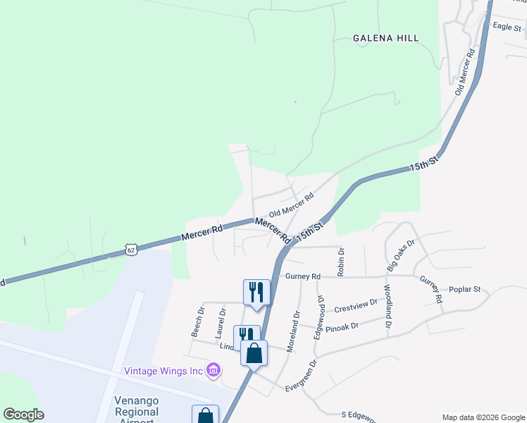 map of restaurants, bars, coffee shops, grocery stores, and more near 101-189 Perry Street in Franklin