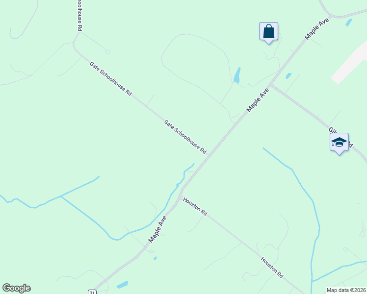 map of restaurants, bars, coffee shops, grocery stores, and more near 140 Gate Schoolhouse Road in New Hampton