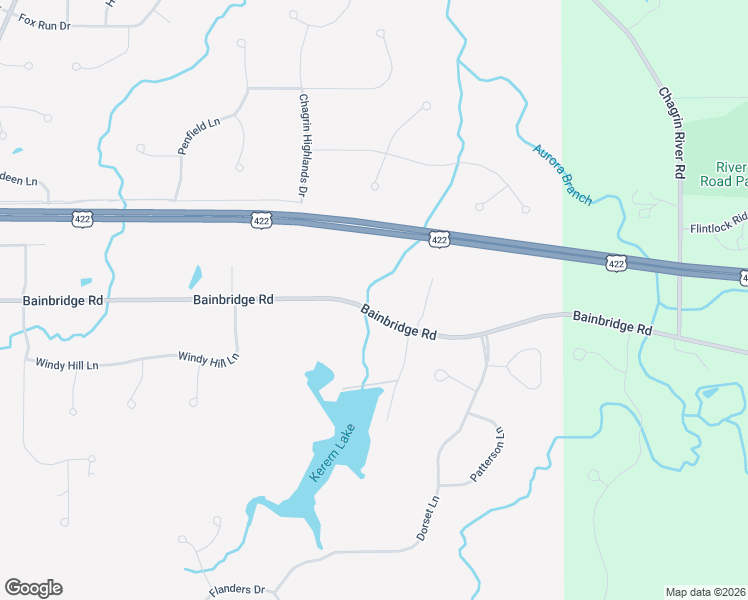 map of restaurants, bars, coffee shops, grocery stores, and more near 38614-38888 Bainbridge Road in Solon
