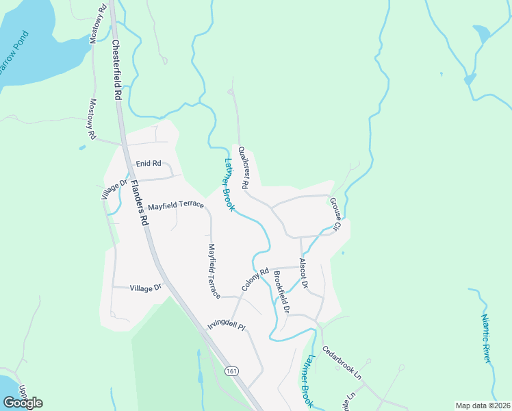 map of restaurants, bars, coffee shops, grocery stores, and more near 40 Quailcrest Road in East Lyme