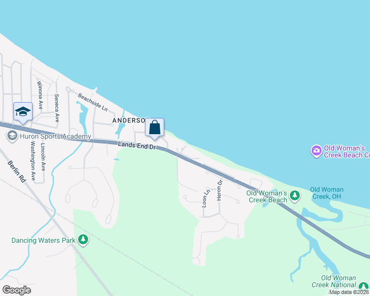 map of restaurants, bars, coffee shops, grocery stores, and more near 1507 U.S. 6 in Huron