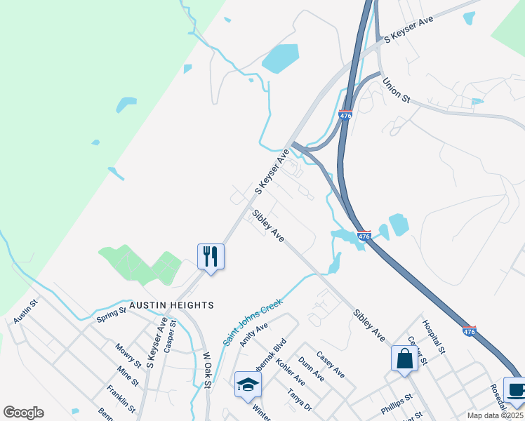 map of restaurants, bars, coffee shops, grocery stores, and more near 920 Sibley Avenue in Old Forge