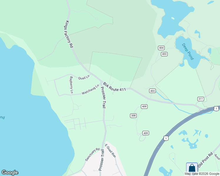 map of restaurants, bars, coffee shops, grocery stores, and more near 160 BIA Route 411 in Charlestown
