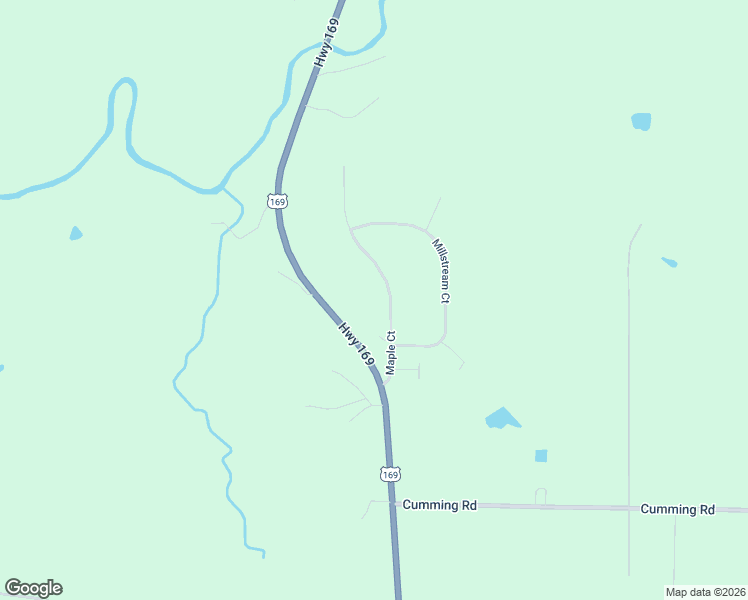 map of restaurants, bars, coffee shops, grocery stores, and more near 1813 Maple Court in Winterset