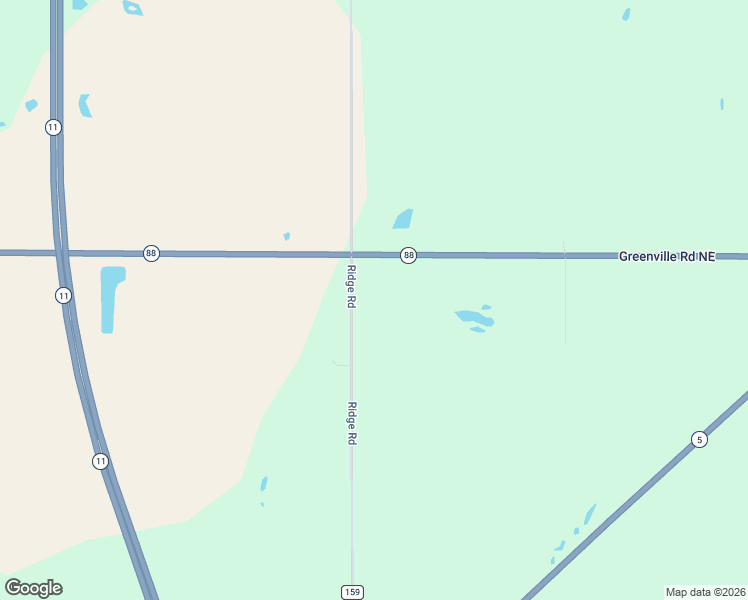 map of restaurants, bars, coffee shops, grocery stores, and more near 3522 Greenville Road Northeast in Cortland