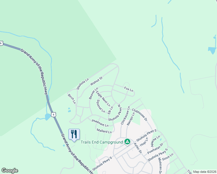 map of restaurants, bars, coffee shops, grocery stores, and more near 954-1210 Beaver Lane in Shohola