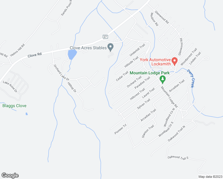 map of restaurants, bars, coffee shops, grocery stores, and more near 47 Cedar Trail in Monroe