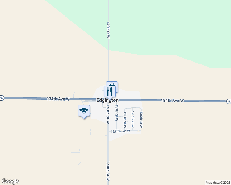 map of restaurants, bars, coffee shops, grocery stores, and more near 13917 134th Avenue West in Taylor Ridge