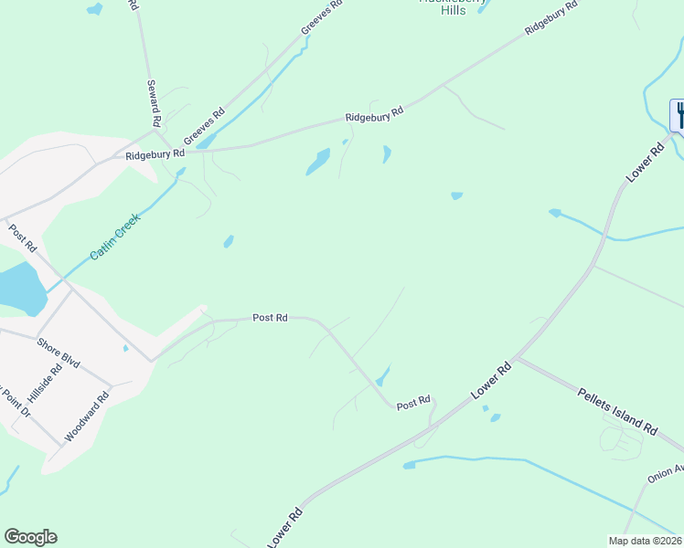 map of restaurants, bars, coffee shops, grocery stores, and more near 106 Post Road in Slate Hill