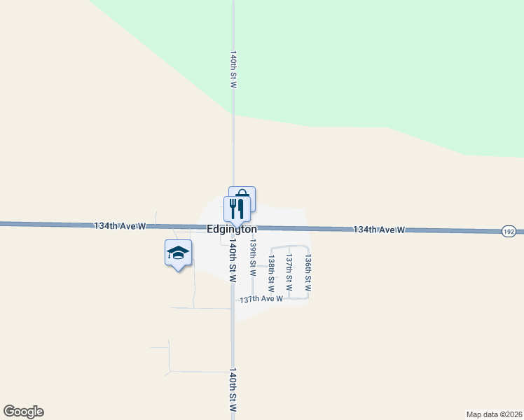 map of restaurants, bars, coffee shops, grocery stores, and more near 13917 134th Ave W in Taylor Ridge