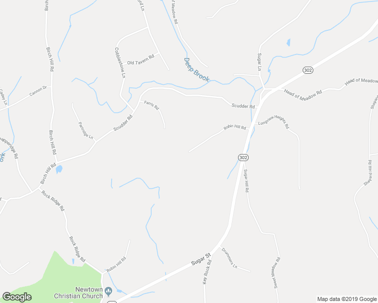 map of restaurants, bars, coffee shops, grocery stores, and more near 50 Robin Hill Road in Newtown