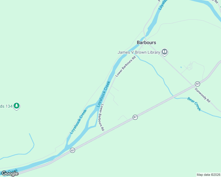 map of restaurants, bars, coffee shops, grocery stores, and more near 362 Lower Barbours Road in Williamsport