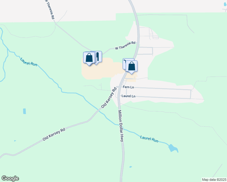 map of restaurants, bars, coffee shops, grocery stores, and more near 100 Laurel Lane in Kersey