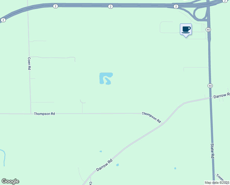 map of restaurants, bars, coffee shops, grocery stores, and more near 13617 Thompson Road in Vermilion