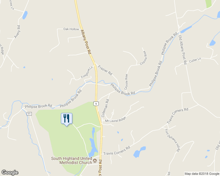 map of restaurants, bars, coffee shops, grocery stores, and more near 111 Philipse Brook Road in Garrison