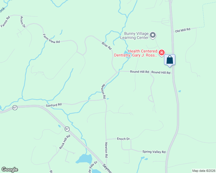 map of restaurants, bars, coffee shops, grocery stores, and more near 377 Newton Road in Woodbridge