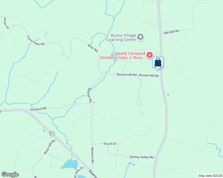 map of restaurants, bars, coffee shops, grocery stores, and more near 391 Newton Road in Woodbridge