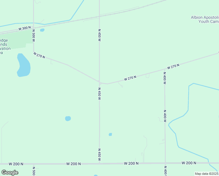map of restaurants, bars, coffee shops, grocery stores, and more near 4455 West 270 North in Albion