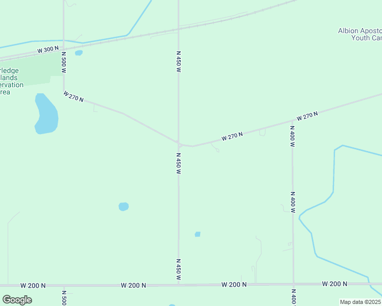 map of restaurants, bars, coffee shops, grocery stores, and more near 4455 West 270 North in Albion