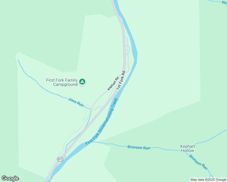 map of restaurants, bars, coffee shops, grocery stores, and more near 177 Teds Lane in Sinnamahoning
