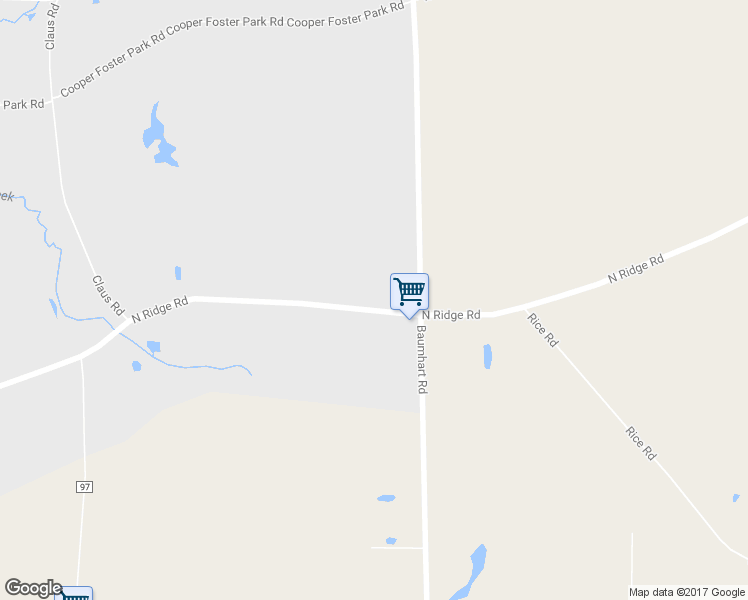 map of restaurants, bars, coffee shops, grocery stores, and more near 1680 North Ridge Road in Vermilion