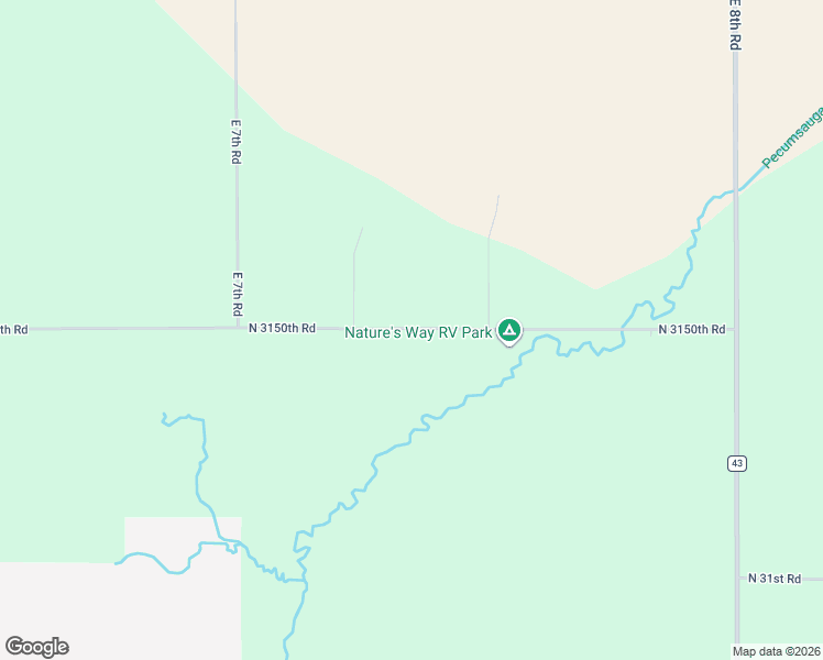 map of restaurants, bars, coffee shops, grocery stores, and more near 736 North 3150th Road in North Utica