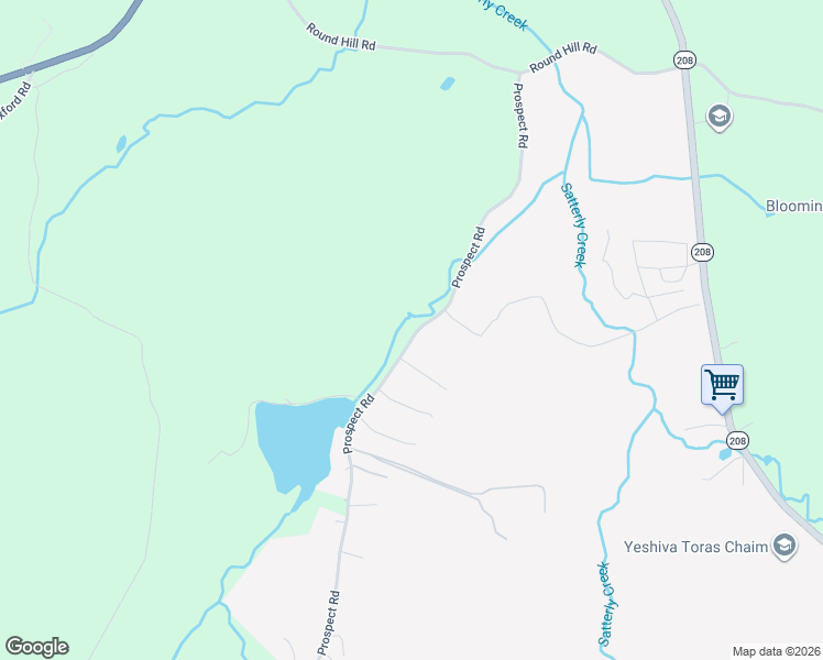 map of restaurants, bars, coffee shops, grocery stores, and more near 168 Prospect Road in Monroe