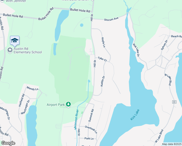 map of restaurants, bars, coffee shops, grocery stores, and more near 215 Hill Street in Mahopac