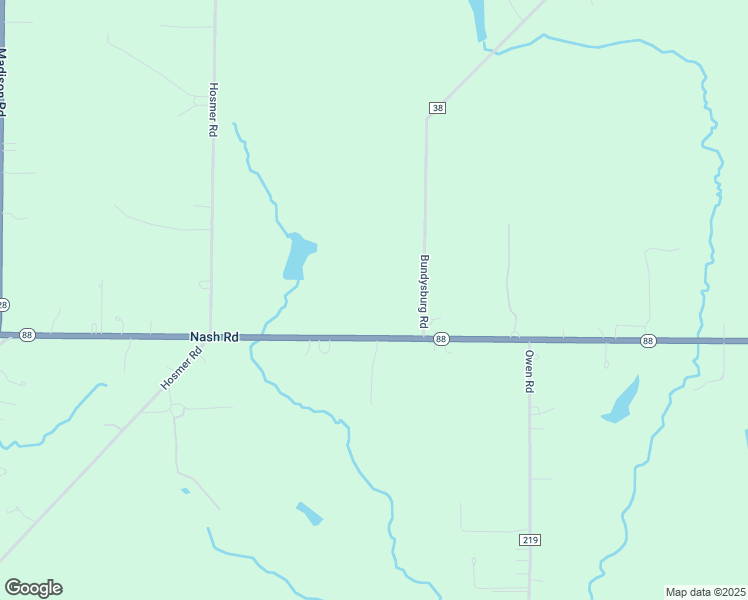 map of restaurants, bars, coffee shops, grocery stores, and more near 16710 Nash Road in Middlefield