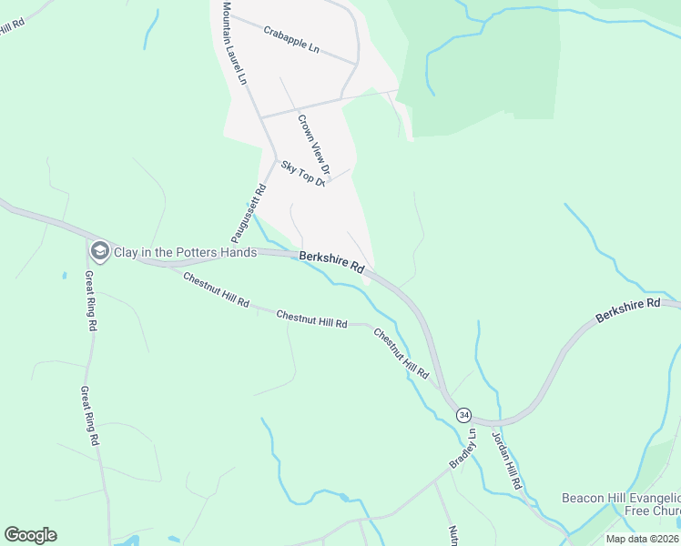 map of restaurants, bars, coffee shops, grocery stores, and more near 235 Berkshire Road in Newtown