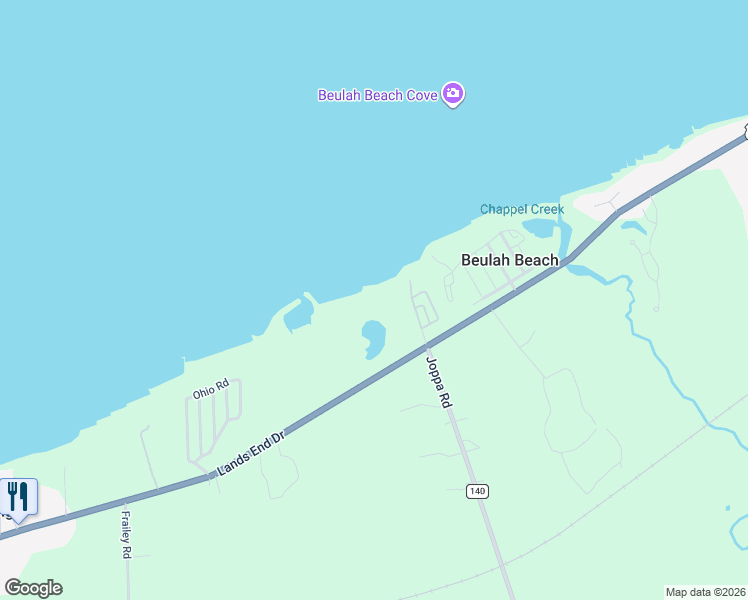 map of restaurants, bars, coffee shops, grocery stores, and more near 5915 West Lake Road in Vermilion
