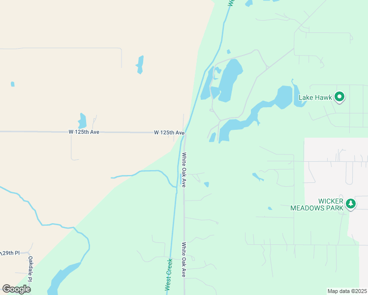 map of restaurants, bars, coffee shops, grocery stores, and more near 12701 White Oak Avenue in Cedar Lake