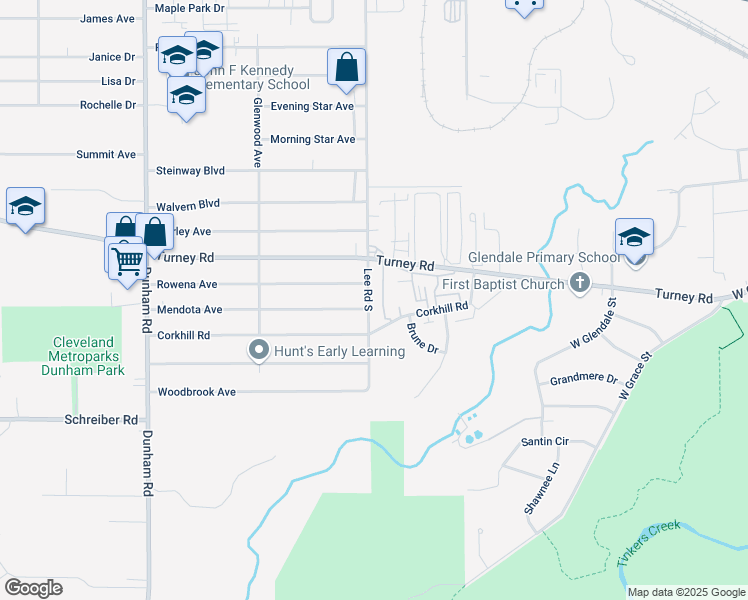 map of restaurants, bars, coffee shops, grocery stores, and more near 531A Lee Road South in Bedford