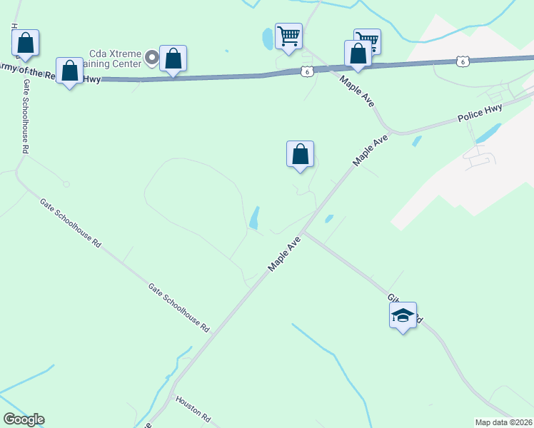 map of restaurants, bars, coffee shops, grocery stores, and more near 27 Rolling Ridge Drive in Goshen