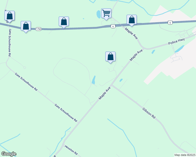 map of restaurants, bars, coffee shops, grocery stores, and more near 27 Rolling Ridge Drive in Goshen