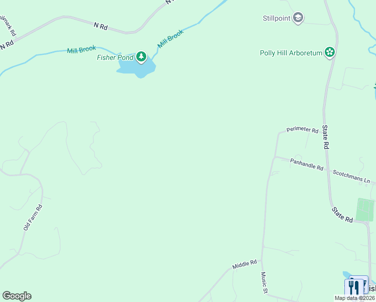 map of restaurants, bars, coffee shops, grocery stores, and more near 55 Panhandle Road in West Tisbury