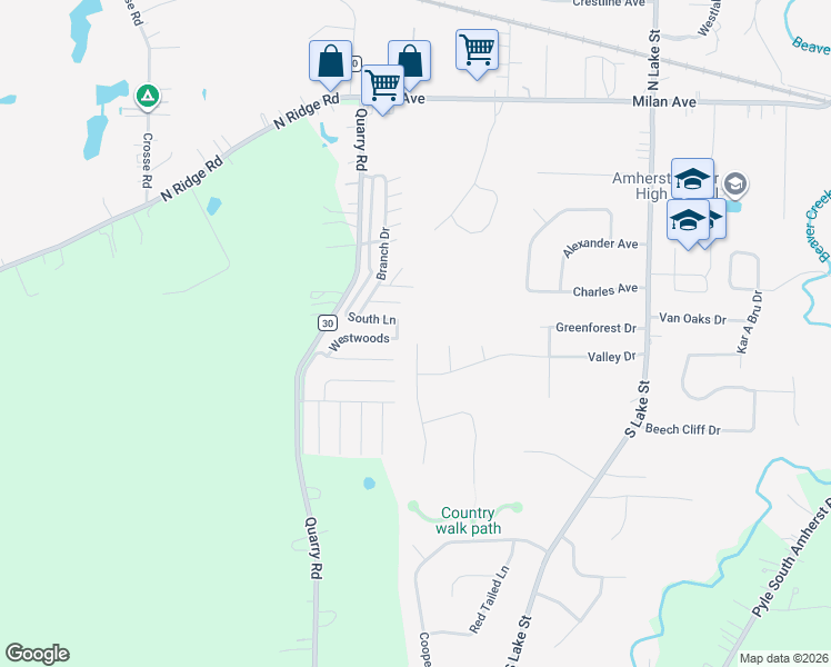 map of restaurants, bars, coffee shops, grocery stores, and more near 113 Hickory Hollow Drive in Amherst