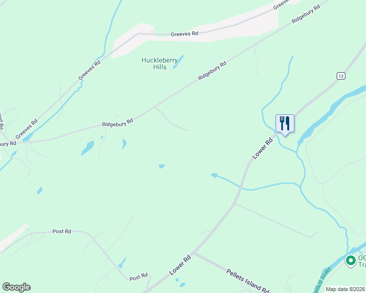 map of restaurants, bars, coffee shops, grocery stores, and more near 1002 Ridgebury Road in New Hampton