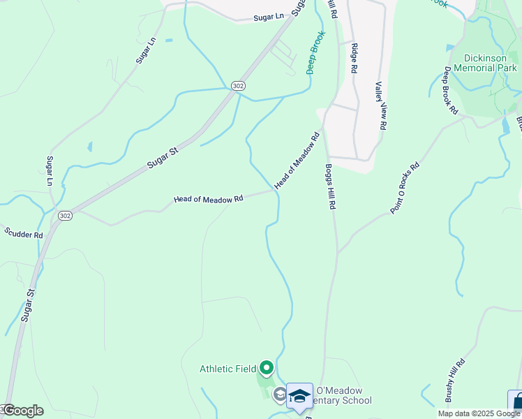 map of restaurants, bars, coffee shops, grocery stores, and more near 19 Head of Meadow Road in Newtown