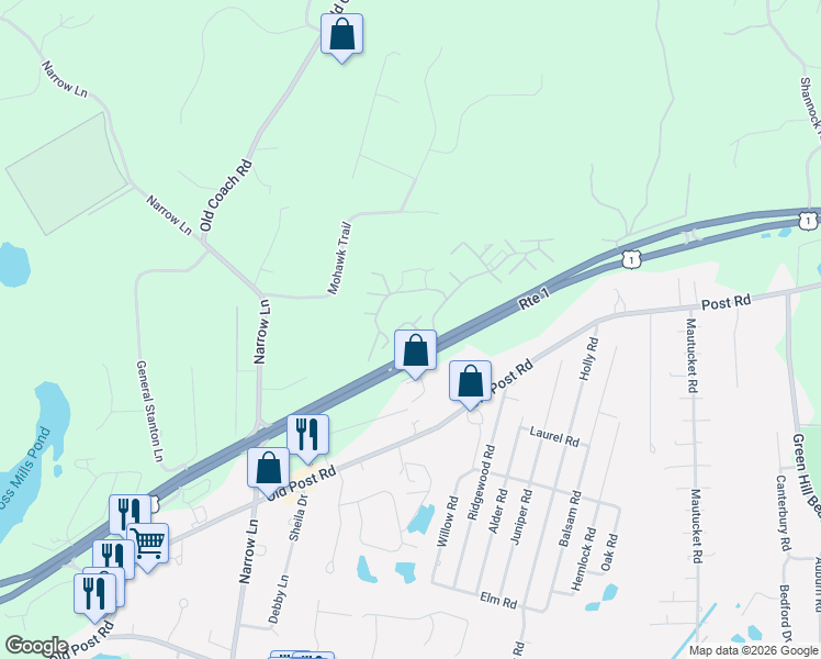 map of restaurants, bars, coffee shops, grocery stores, and more near 4 Kingsland Court in Charlestown