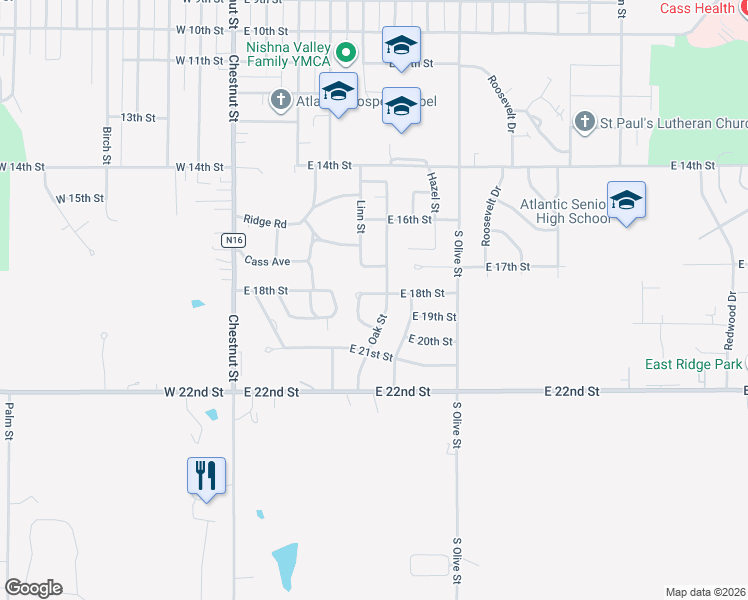 map of restaurants, bars, coffee shops, grocery stores, and more near 3 Fair Ridge Circle in Atlantic