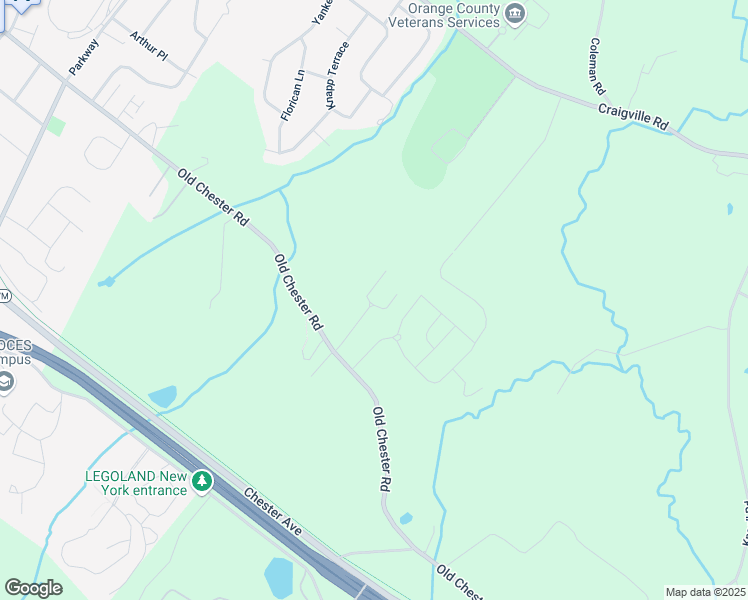 map of restaurants, bars, coffee shops, grocery stores, and more near 63 Old Chester Road in Goshen