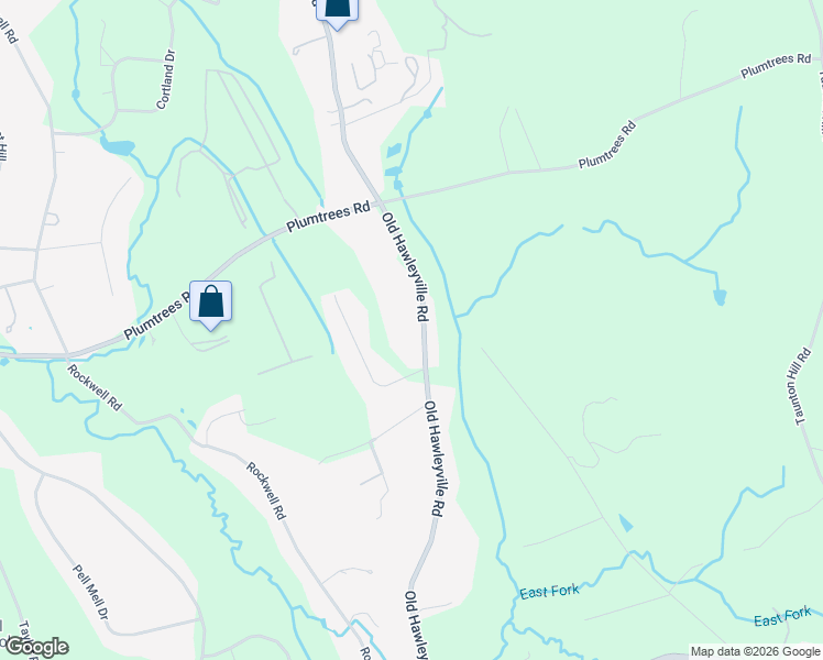 map of restaurants, bars, coffee shops, grocery stores, and more near 62 Old Hawleyville Road in Bethel