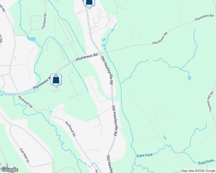 map of restaurants, bars, coffee shops, grocery stores, and more near 62 Old Hawleyville Road in Bethel