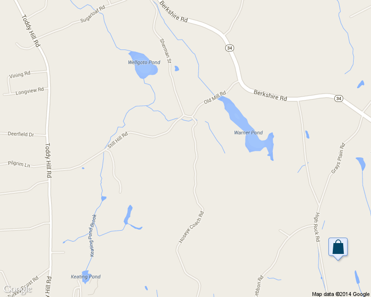 map of restaurants, bars, coffee shops, grocery stores, and more near 6 Hoseye Coach Rd in Newtown