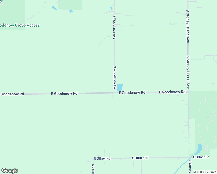 map of restaurants, bars, coffee shops, grocery stores, and more near 27438 South Woodlawn Avenue in Crete