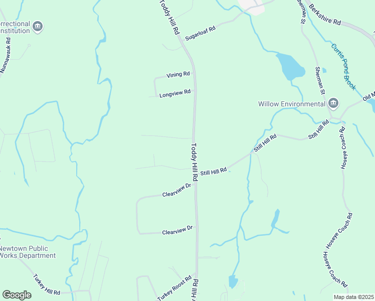 map of restaurants, bars, coffee shops, grocery stores, and more near 70 Toddy Hill Road in Newtown
