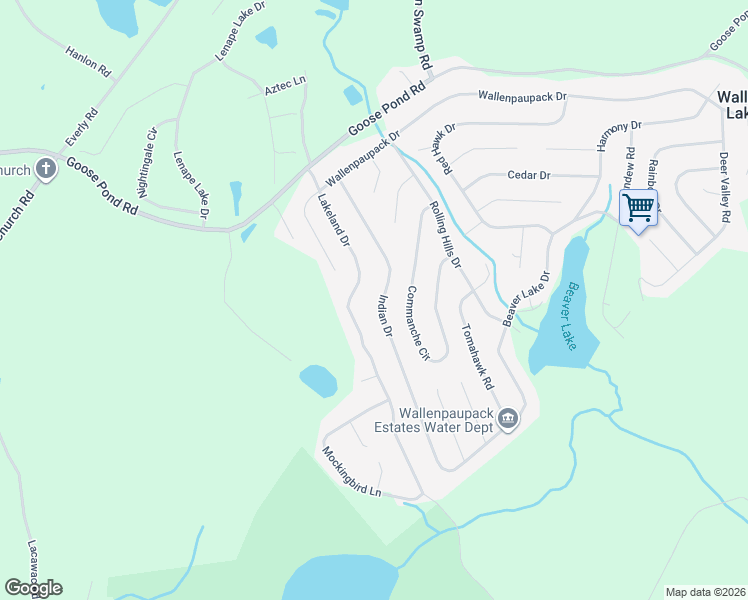 map of restaurants, bars, coffee shops, grocery stores, and more near 32 Indian Drive in Lake Ariel
