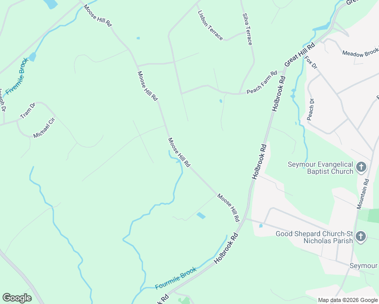 map of restaurants, bars, coffee shops, grocery stores, and more near 46 Moose Hill Road in Oxford