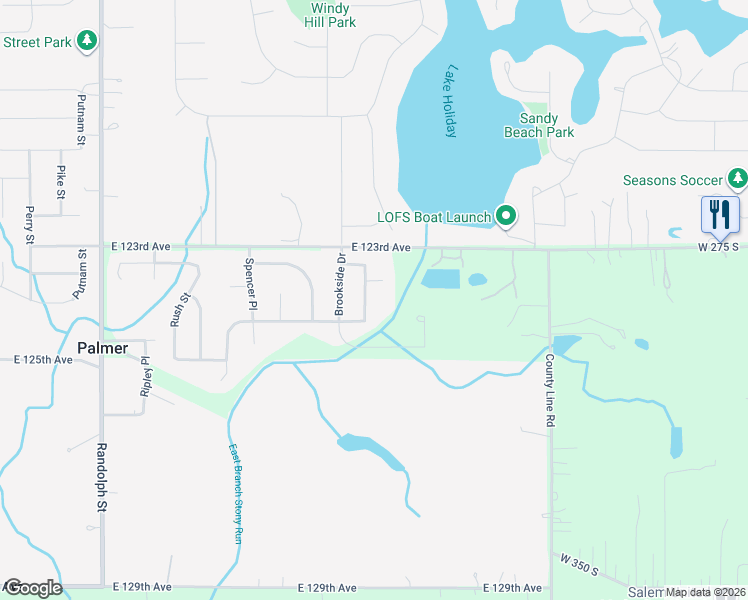 map of restaurants, bars, coffee shops, grocery stores, and more near 12420 Vanderberg Place in Crown Point